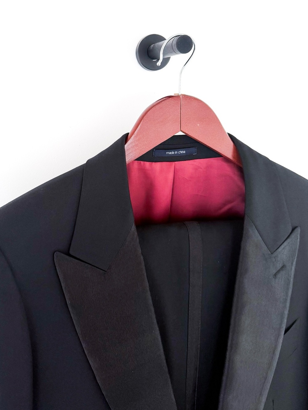 Suitsupply New Verona Men's Black Satin Lapel Tuxedo Suit Jacket Pants 38R - Picture 2 of 16